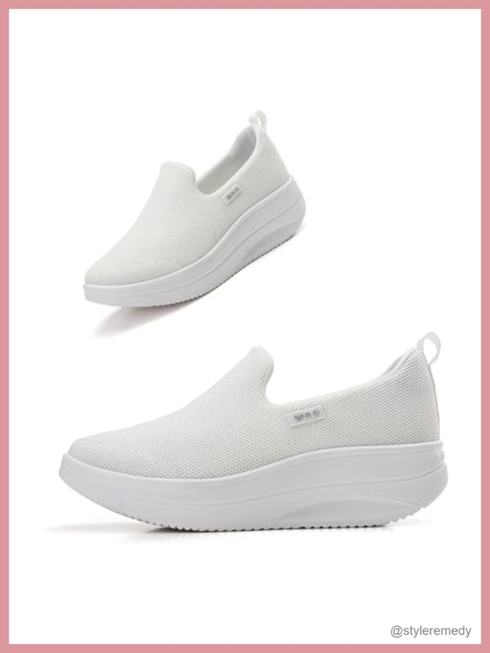 Women's Comfortable Slip On Sneakers Orthopedic Rocker Bottom Walking Shoes